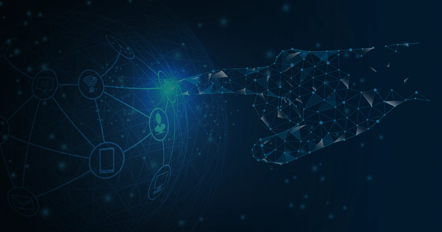 Grafica di sfondo della pagina contatti di Amalixio